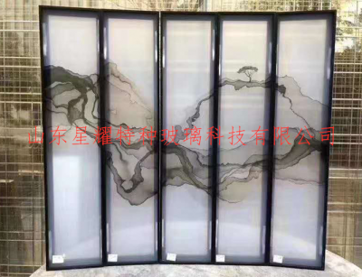 山水畫(huà)玻璃